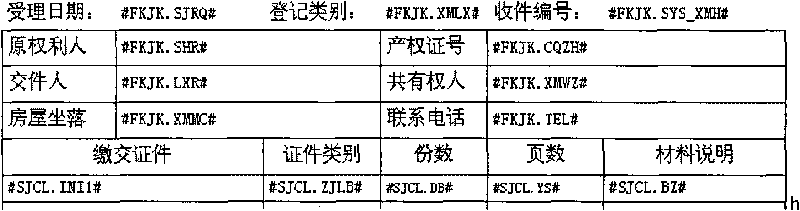 VO-based form customization, configuration and parsing operation method