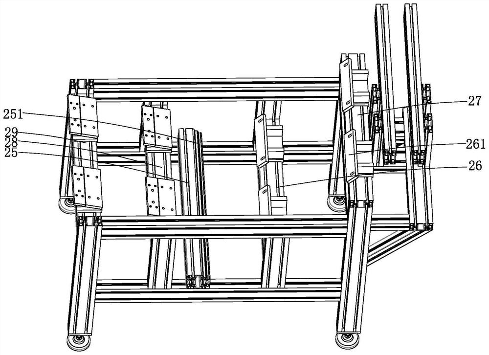 Rotor core and rotor shaft press-fitting assembly line