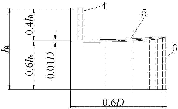 Elbow type inlet passage with arc-shaped spreader plate