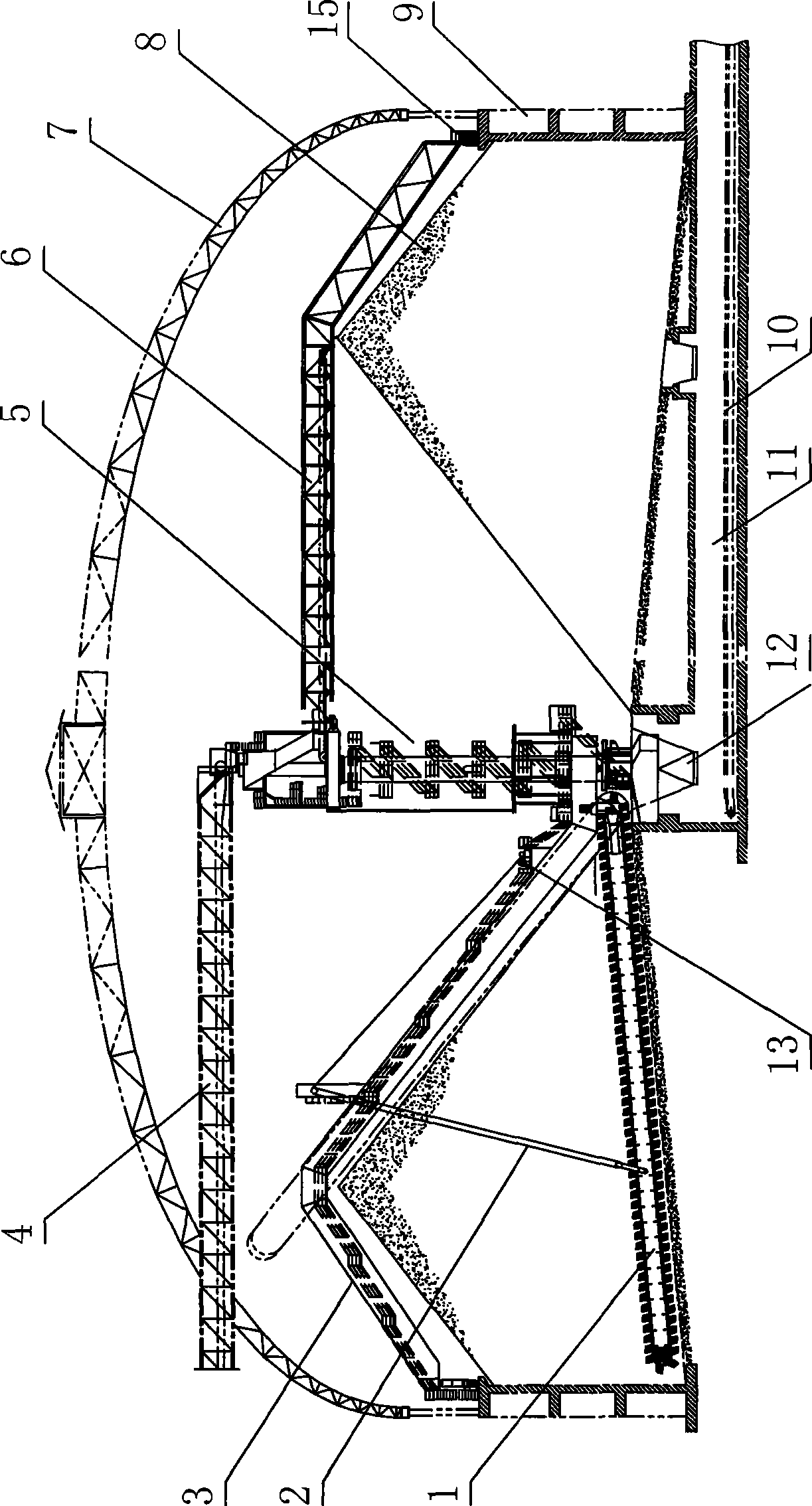 Dome sealing storage bunker