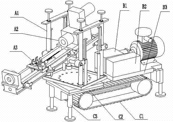 Mining hydraulic drill carriage