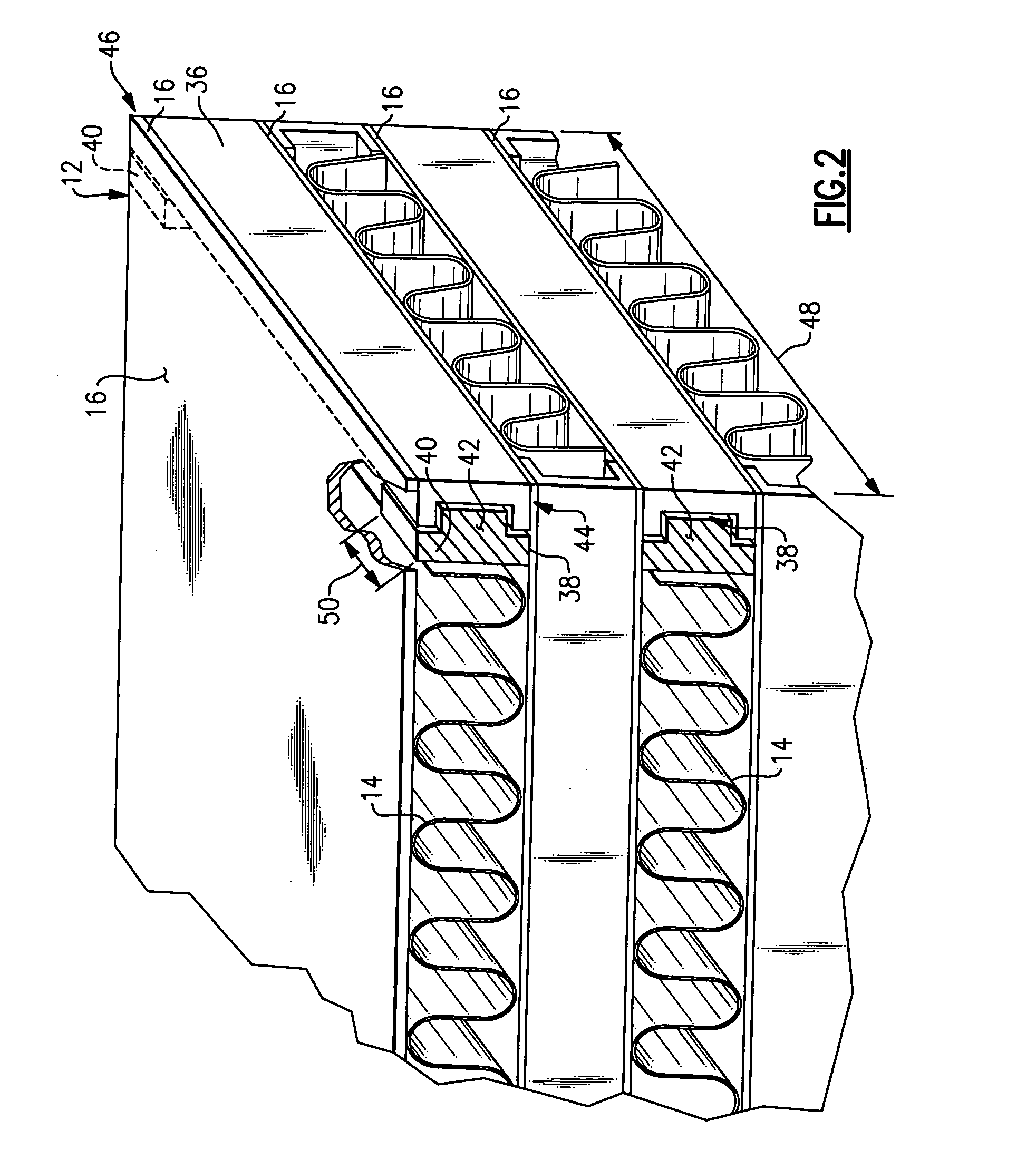 Core assembly with deformation preventing features