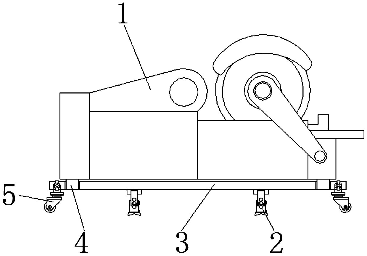 Textile processing carding machine convenient to move