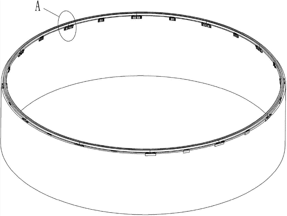 Rotary openable roof structure