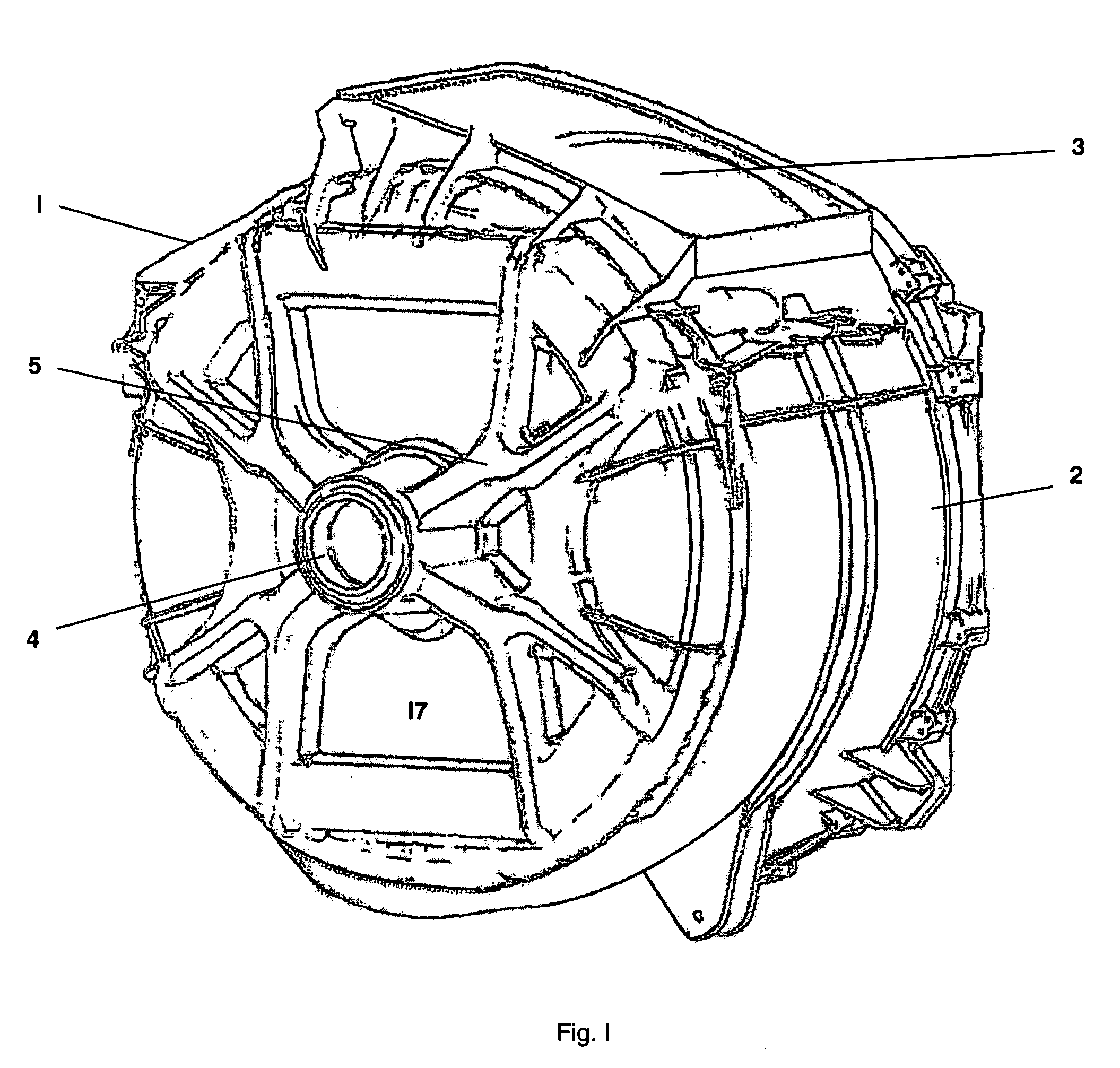 Aggregate for a washing machine with a plastic sudsing container