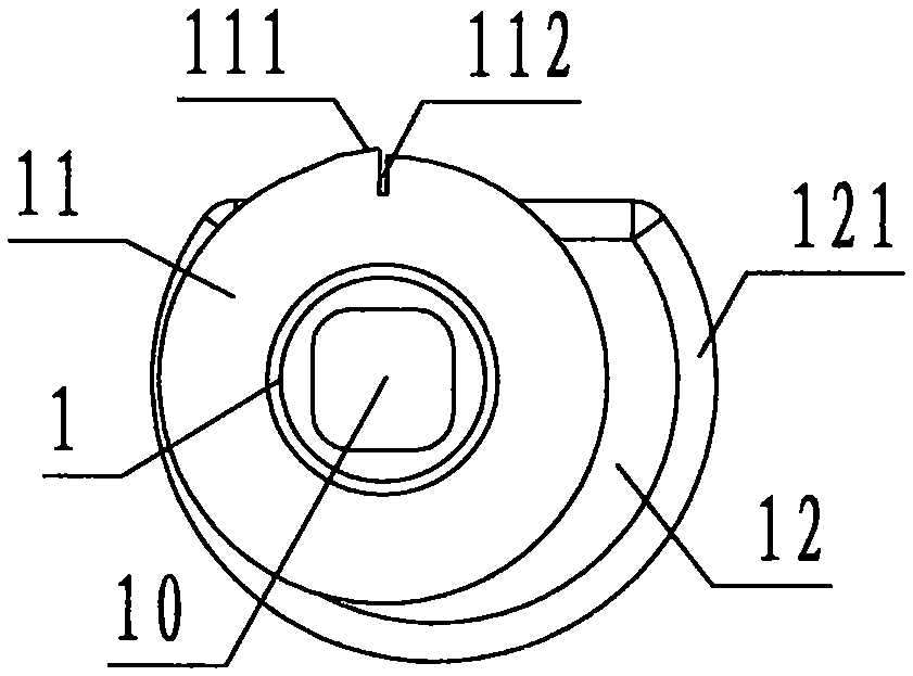 Paper shredder allocating wheel with paper clamping caulking grooves