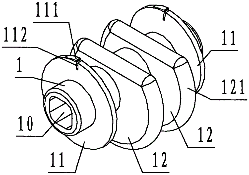 Paper shredder allocating wheel with paper clamping caulking grooves