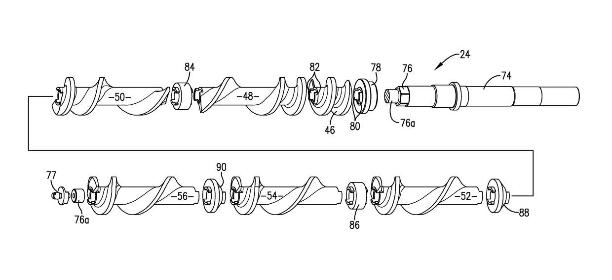 Method and apparatus for extrusion processing of high fiber content foods