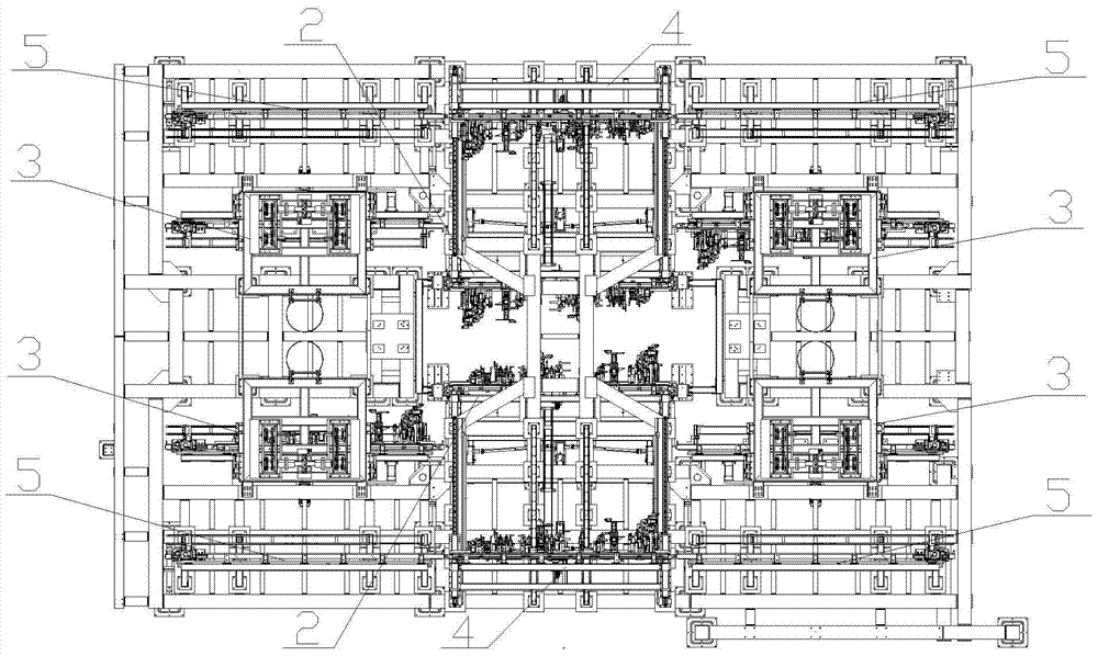 A body forming fixture random switching device