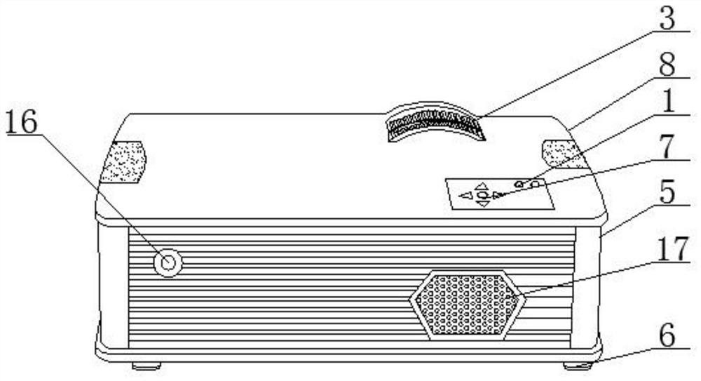 A cad simulation teaching demonstration projection device