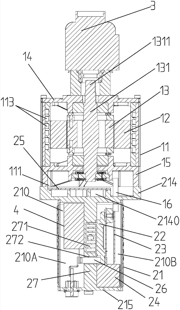 Integrated electric air compressor and fuel battery air inlet system with compressor