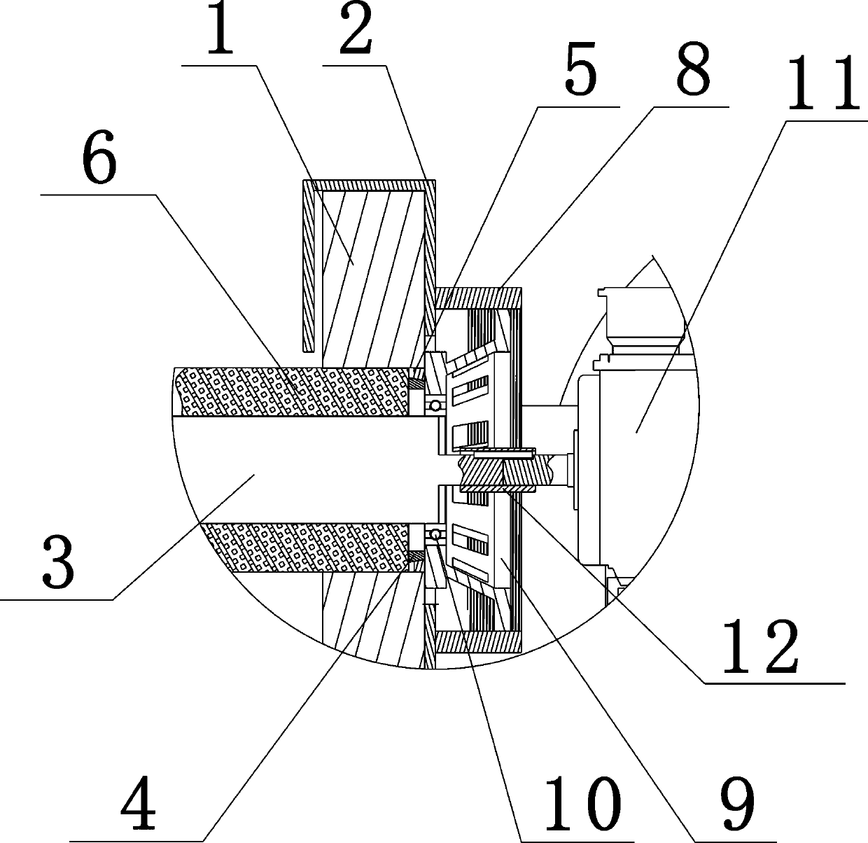 Hinge beam ear hole repair grinding device