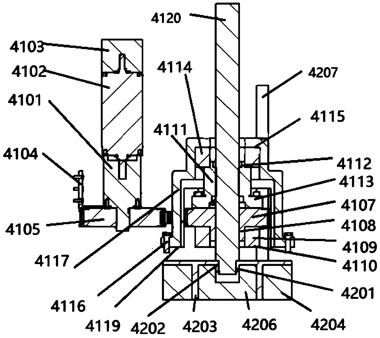 Obstacle-crossing wall-climbing robot combined variable magnetic force attraction module