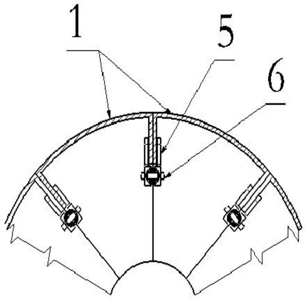 Fastening device for rocket engine shell mold with large length-diameter ratio and preparation process