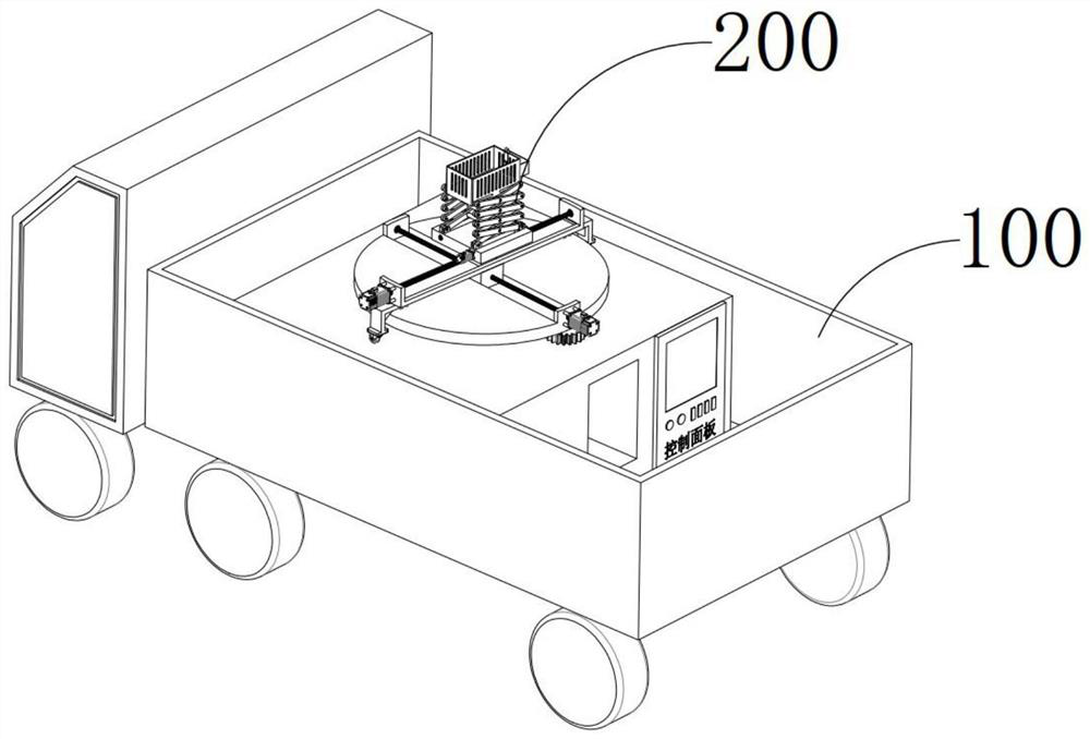 All-round lifting electric emergency repairing manned device