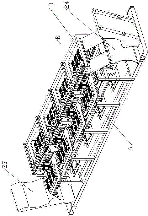 Composite-type linear full-automatic embossing machine