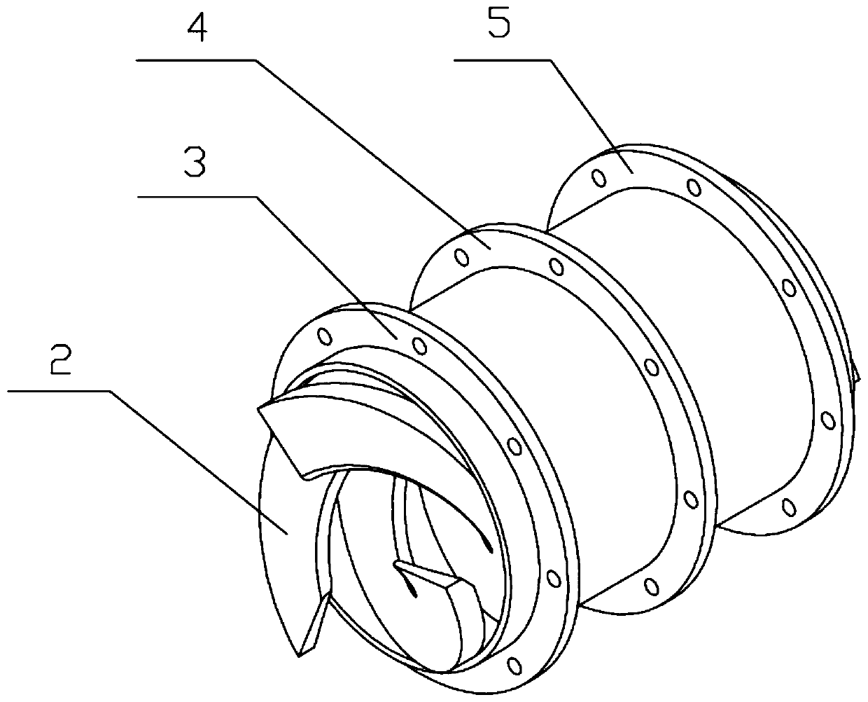 Material pressurizing device