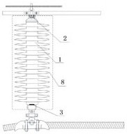 Semi-closed recoil comprehensive arc extinguishing insulator