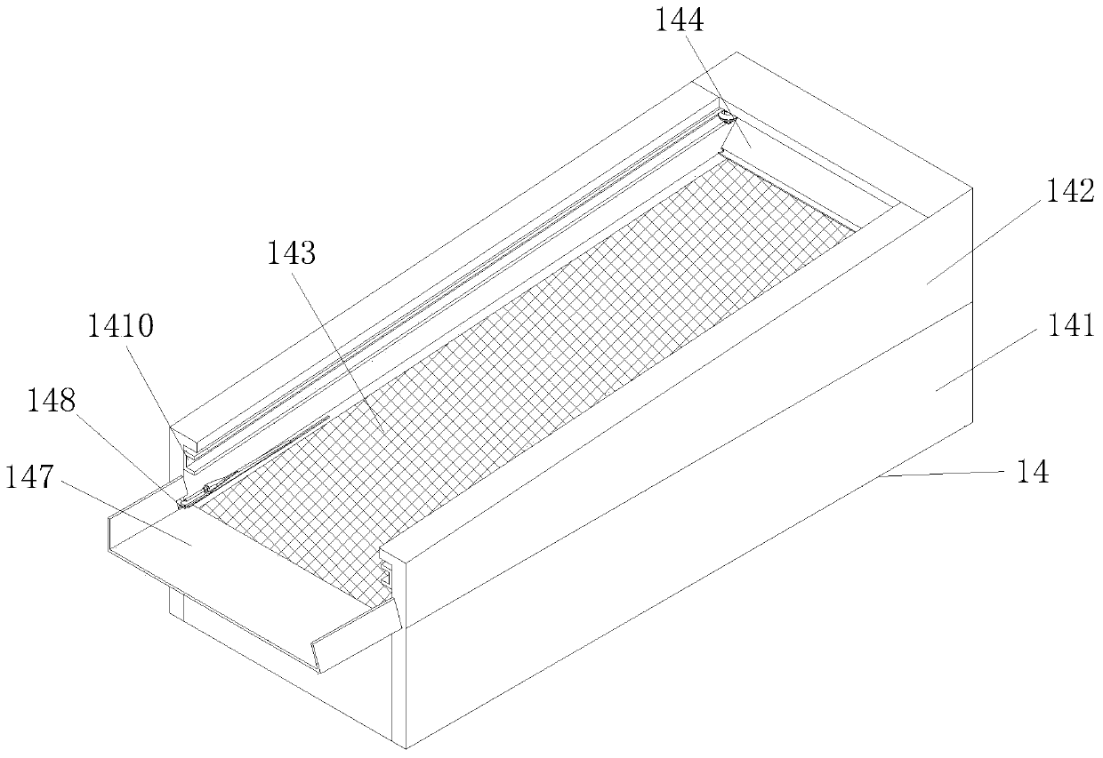 Conveying type washing device for traditional Chinese medicinal material processing