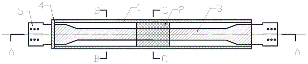 Frictional energy dissipation type buckling-restrained brace