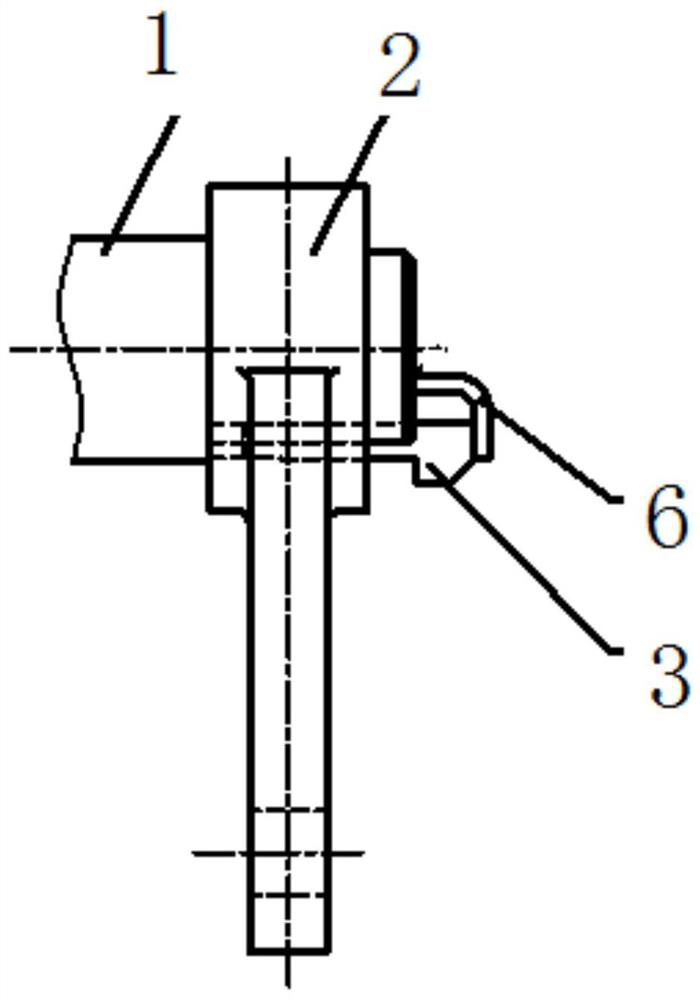 Gib-head taper key protection device for transmission shaft of railroad hopper car