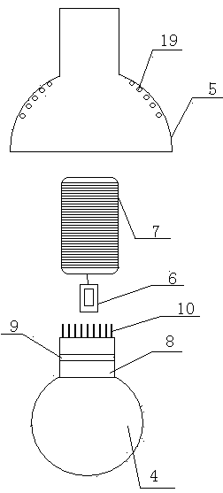 Pendular LED plant light compensating lamp set