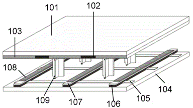 Field emission display structure by utilizing thick film medium as separant