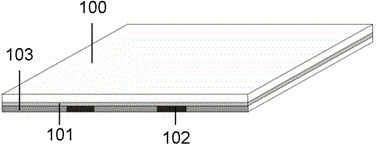 Field emission display structure by utilizing thick film medium as separant