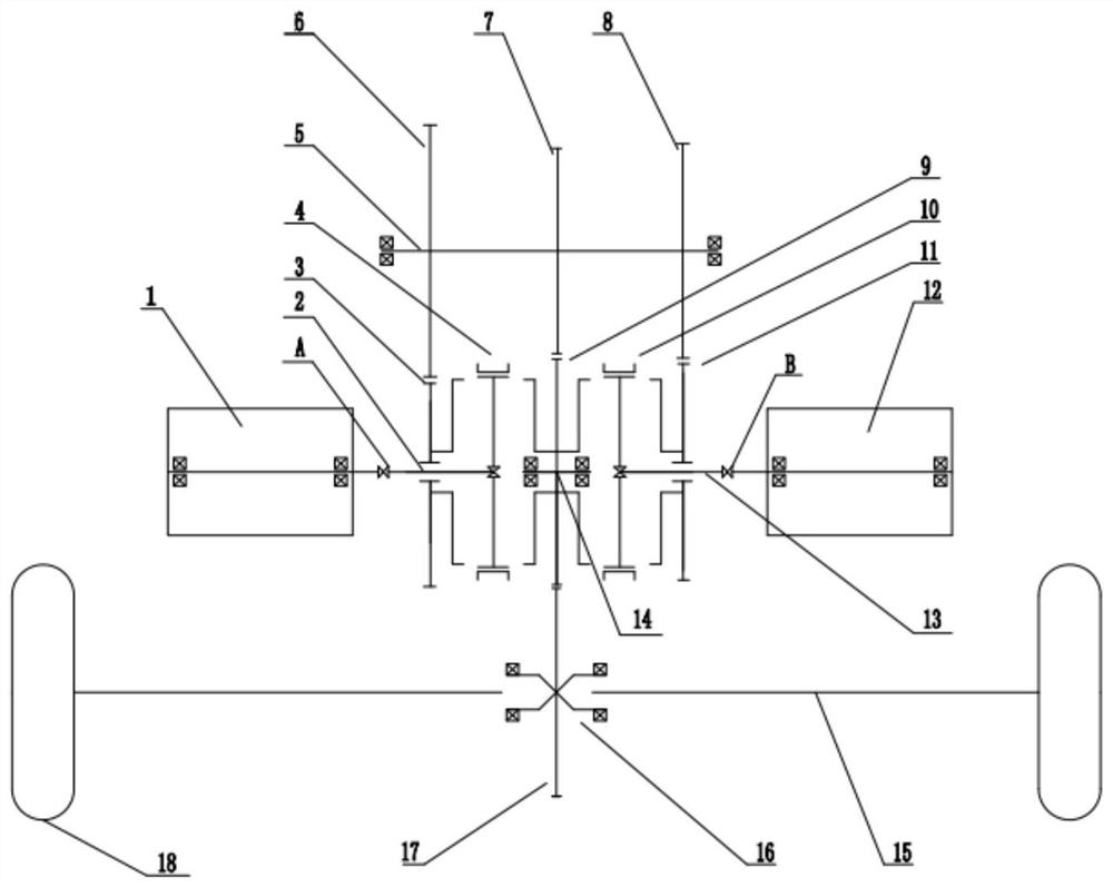 A shift control method for a double-motor transverse electric drive axle assembly system