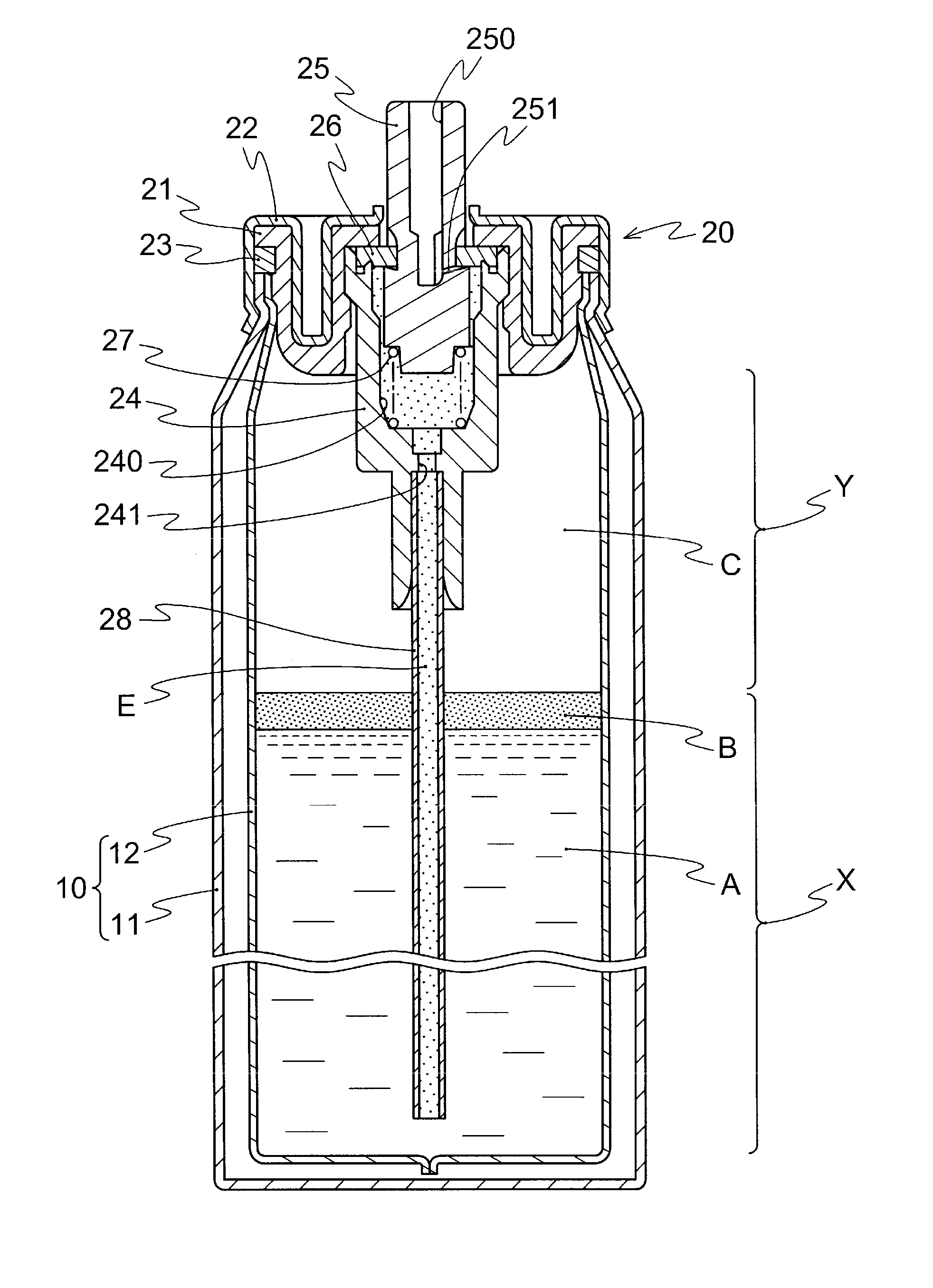 Aerosol product and method for manufacturing same