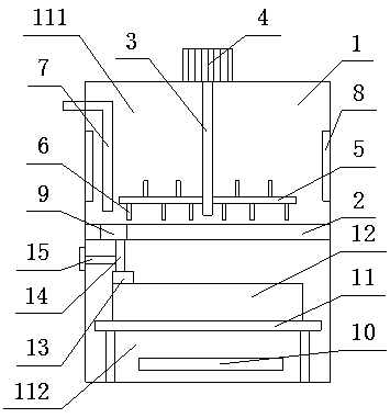 Wheat stirring device used for wine brewing