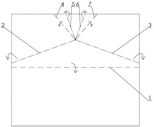 Three-dimensional piece folding low pressure mask