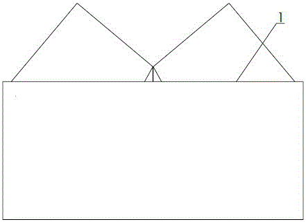 Three-dimensional piece folding low pressure mask