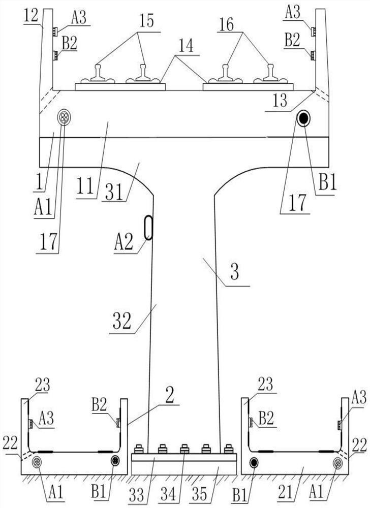 Multimodal transport composite rail transport system