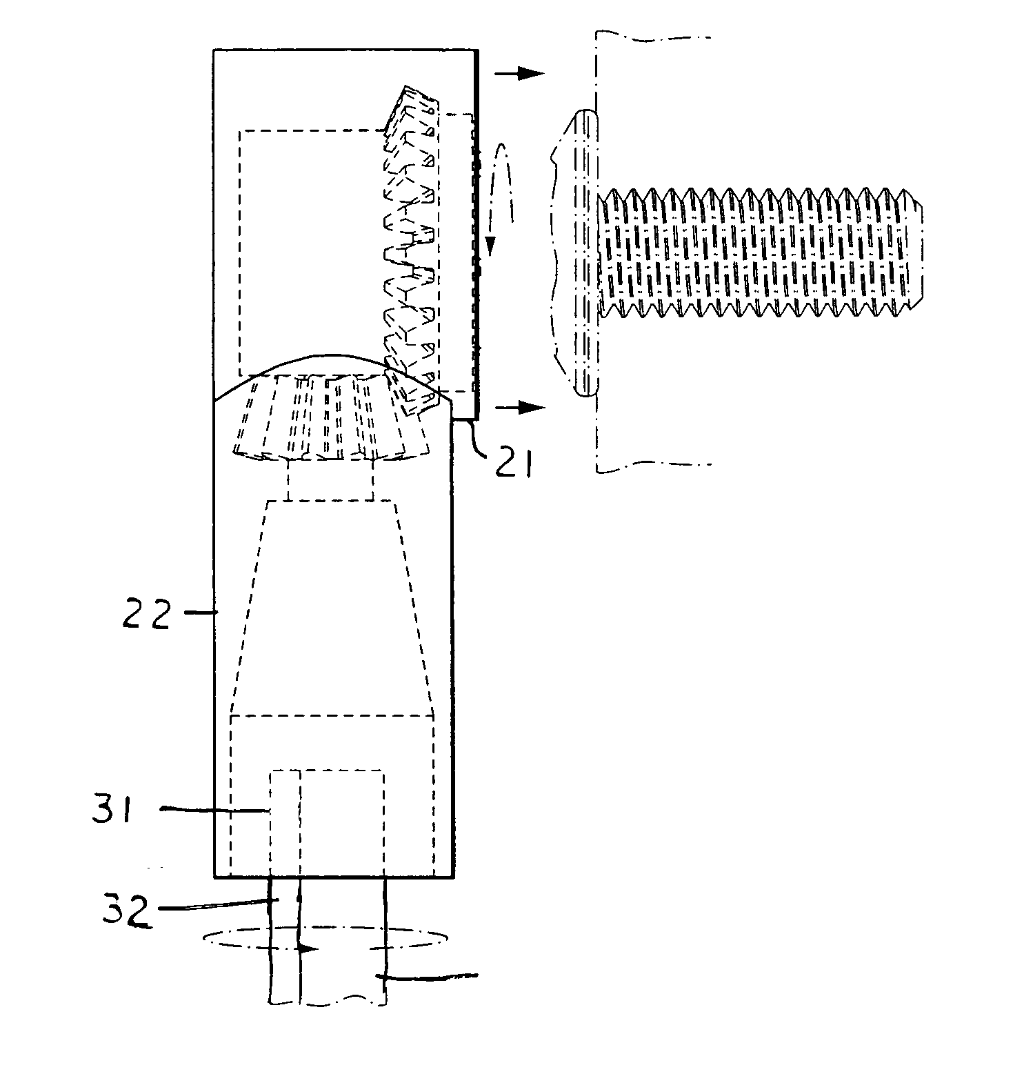 Gear head socket tool