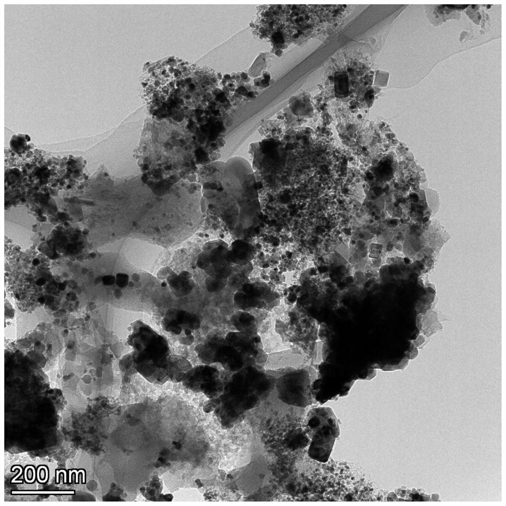 Preparation and application of magnetic microbial carbon-supported cerium and cobalt composite nano-ozone catalyst