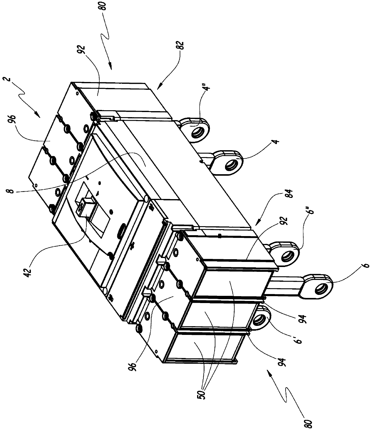 Extinguishing gas filtering device and electric current switchgear comprising such a filtering device