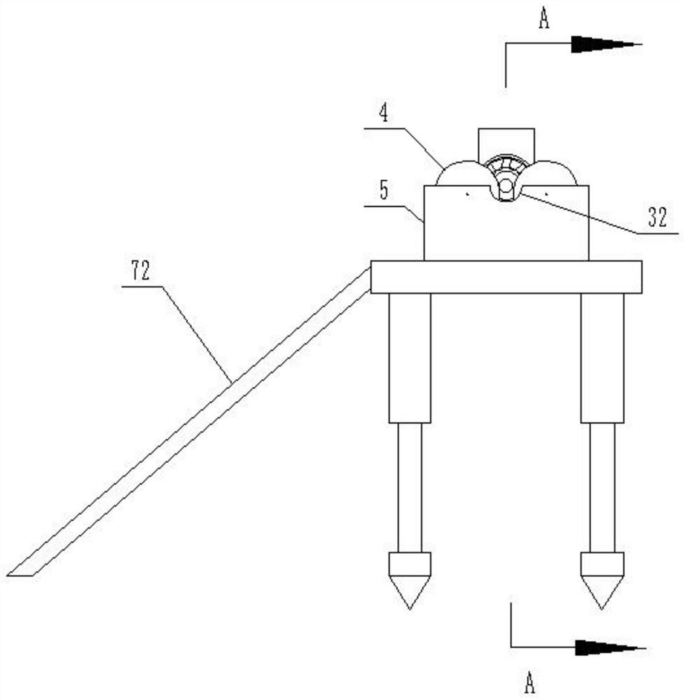 Drilling device for mine engineering blasting