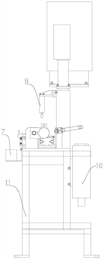 Double-point type lateral spot welding device