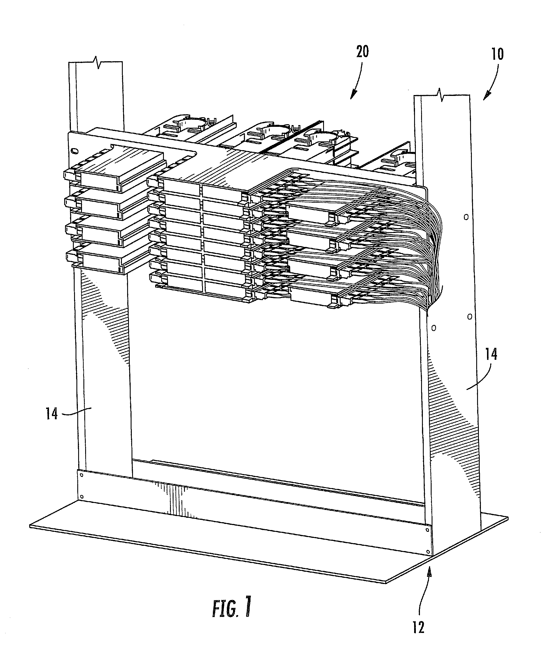 Telecommunications patching system with patching modules