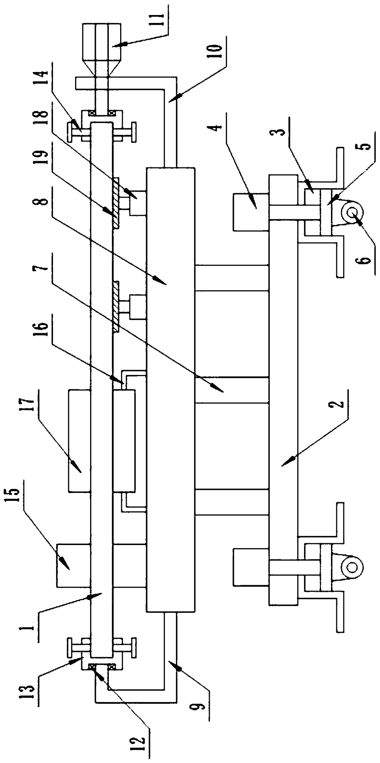 Steel wire rust removal device applied to machining