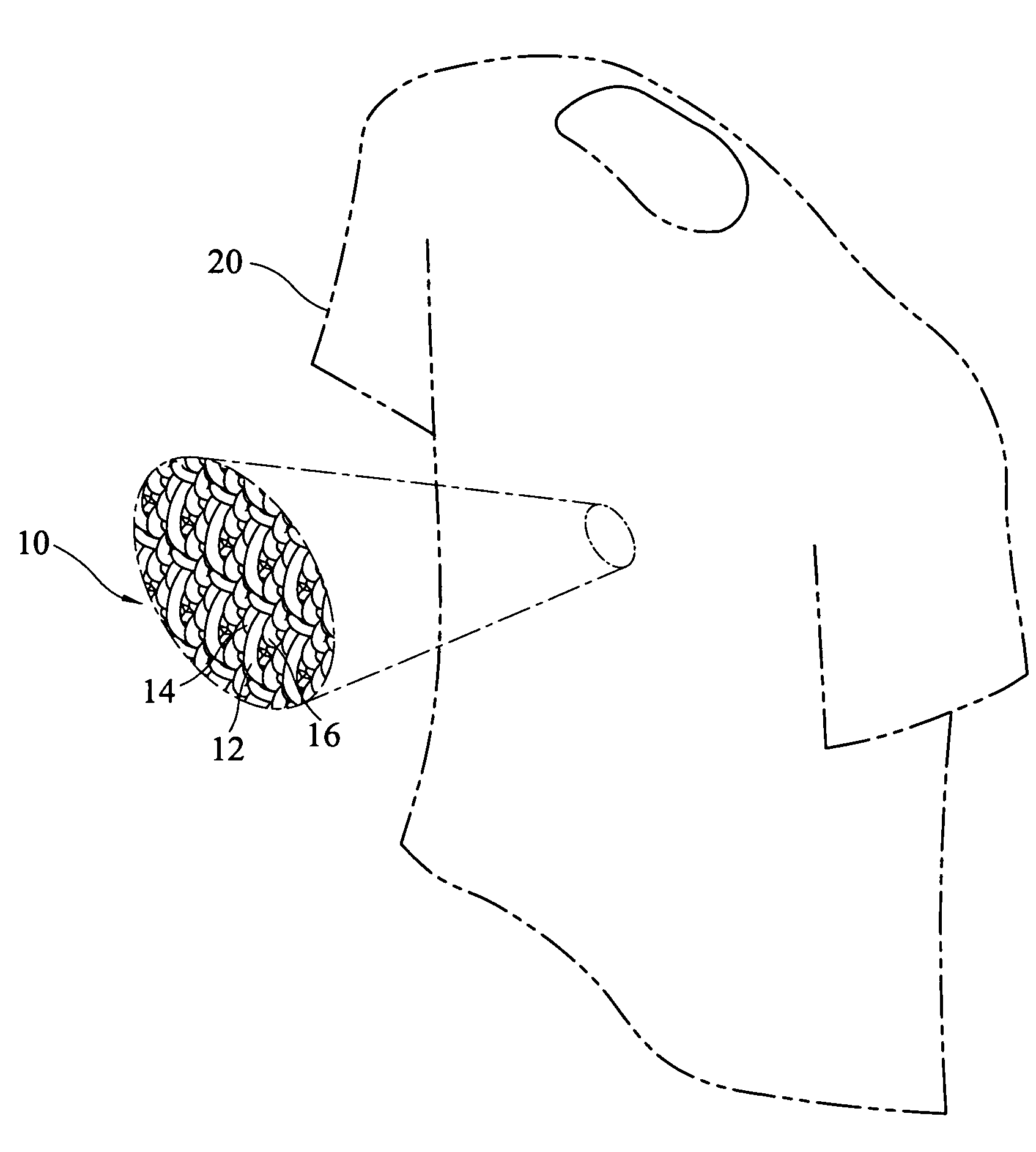 Weave with visual color variation