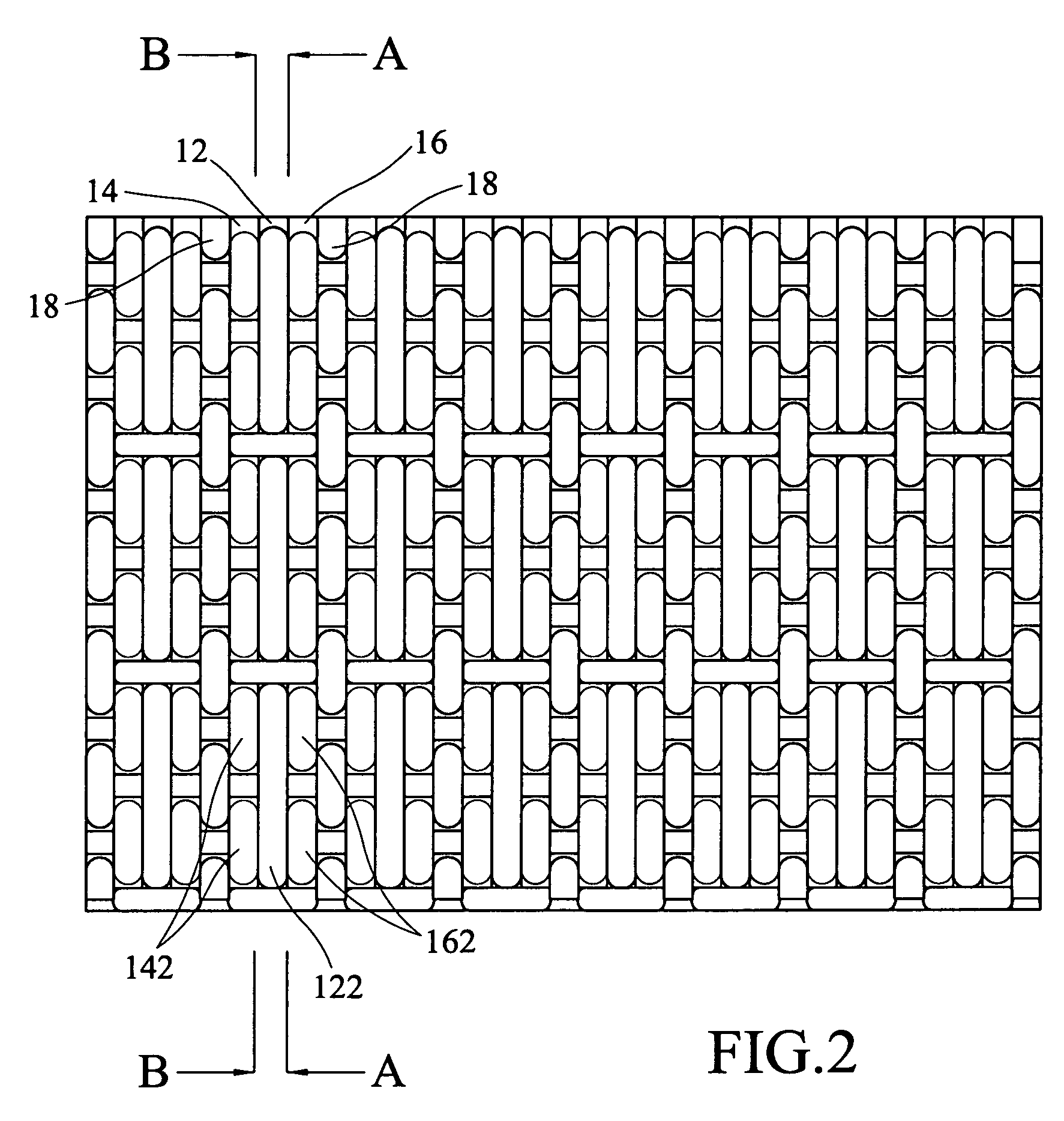 Weave with visual color variation