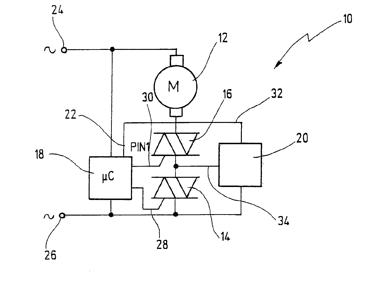 Series motor and method of controlling the same