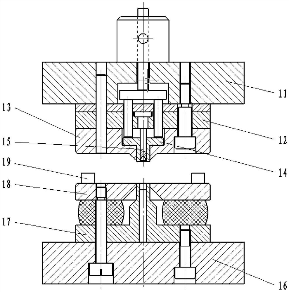 Manufacturing method and device of felt sealing ring for aviation and stamping die