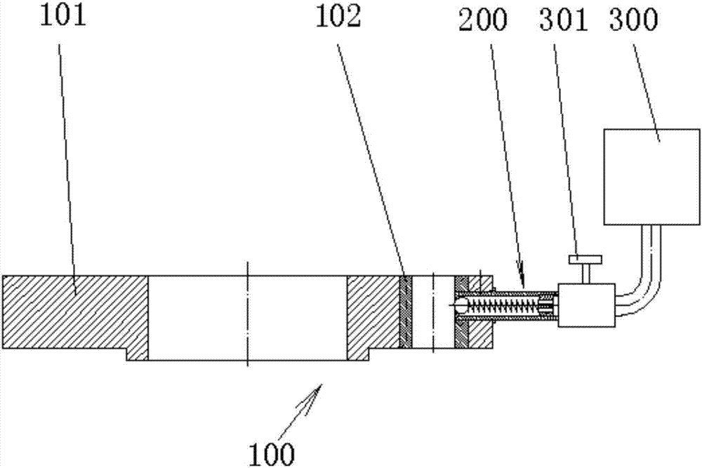 Drilling jig with automatic drill hole lubricating function