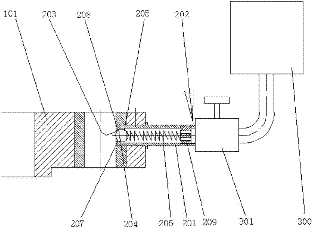 Drilling jig with automatic drill hole lubricating function