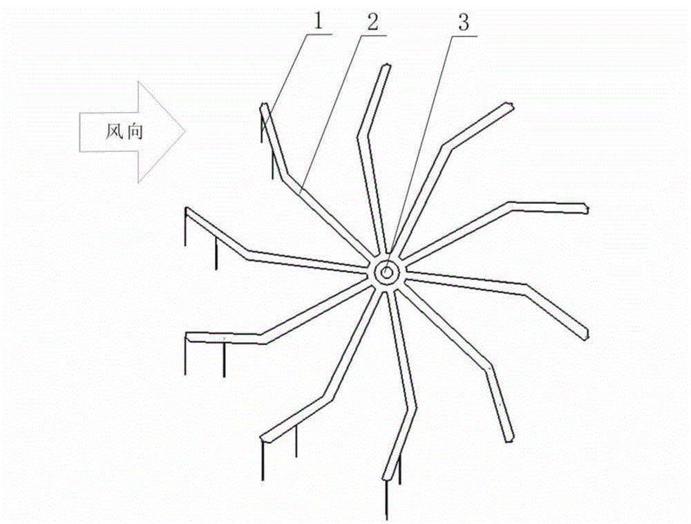 Window opening type wind wheel of wind driven generator