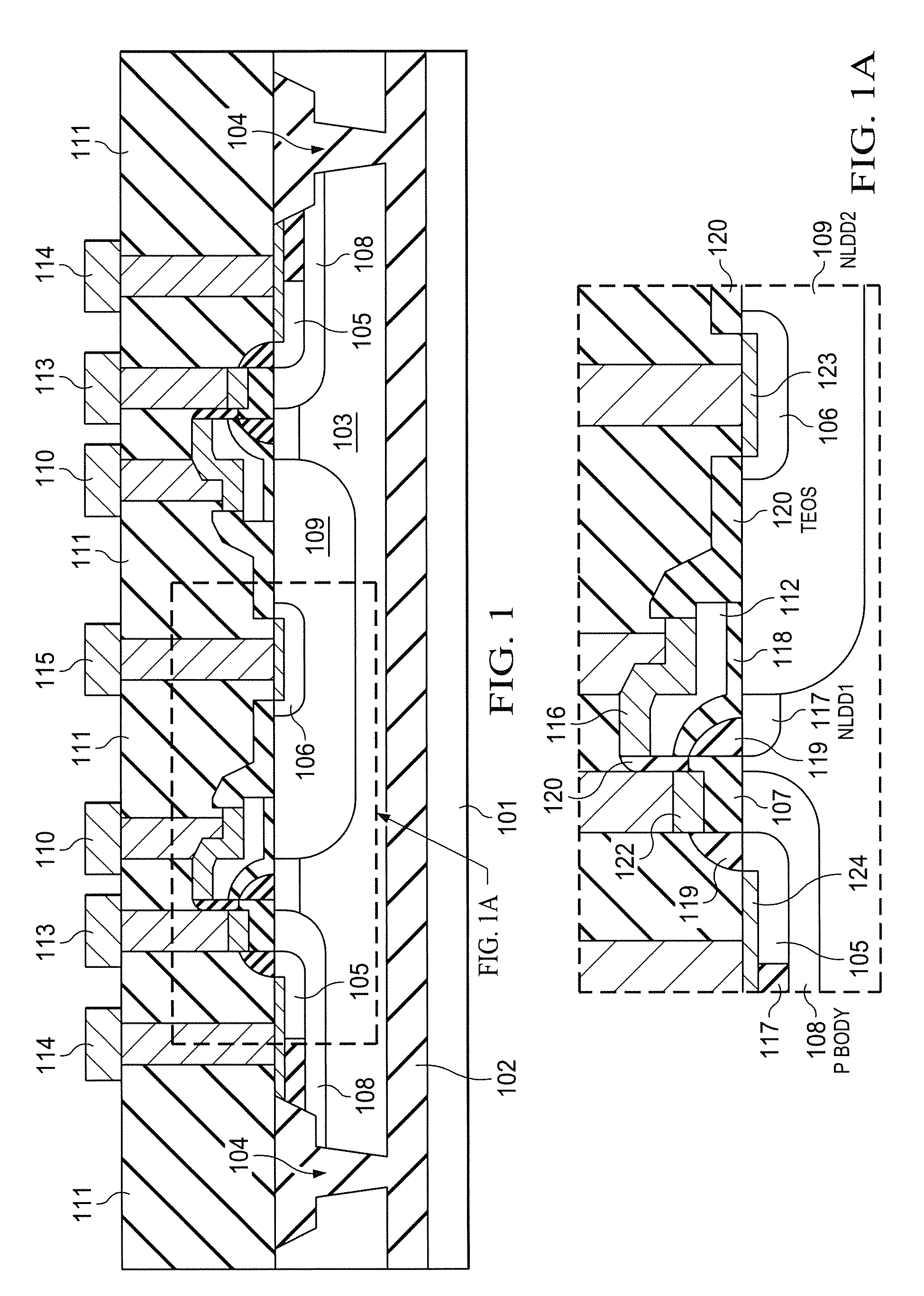 Method of forming a gate shield in an ED-CMOS transistor and a base of a bipolar transistor using BICMOS technologies