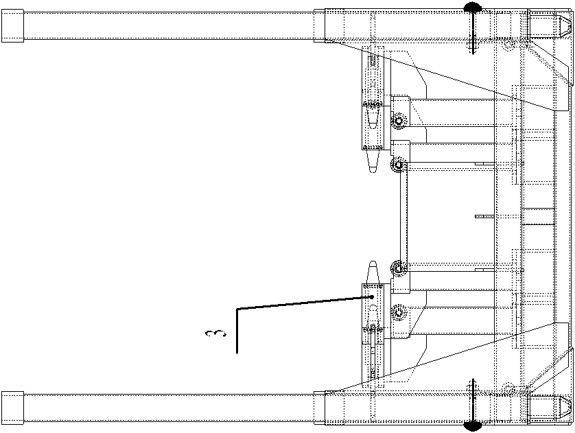 Foldable engine turnover frame